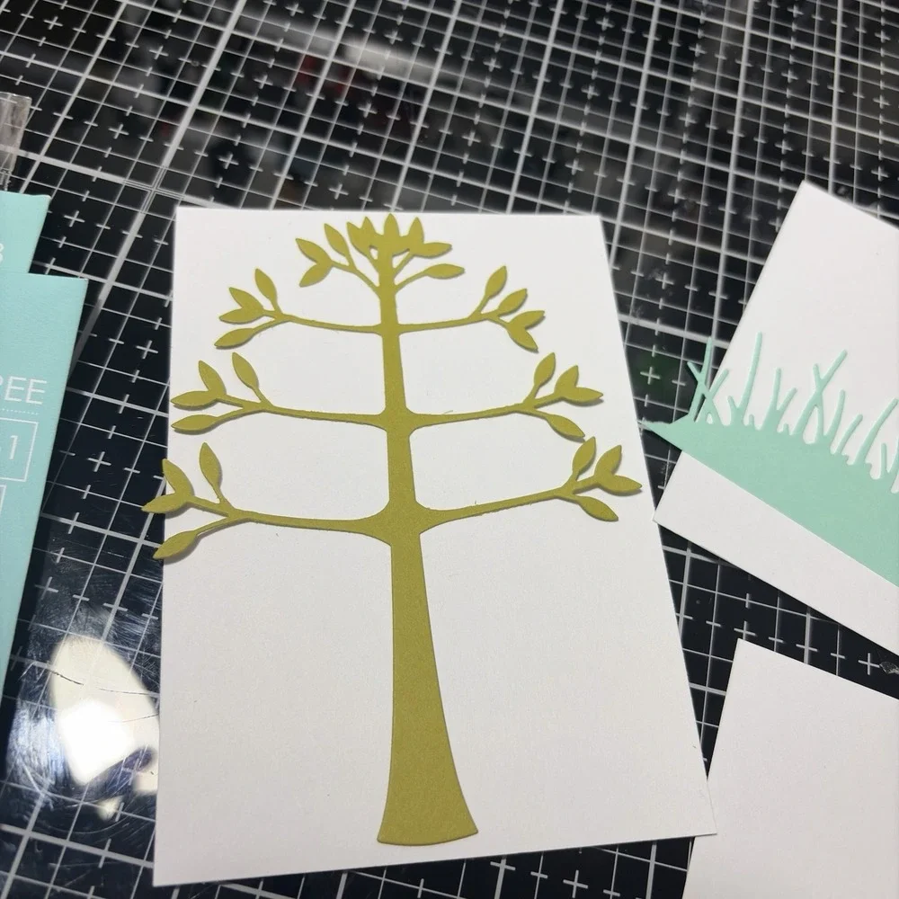 Memory Box Poppystamps Craft Dies Lot Of 4 Grass Tree Golf Landscape Border Dies